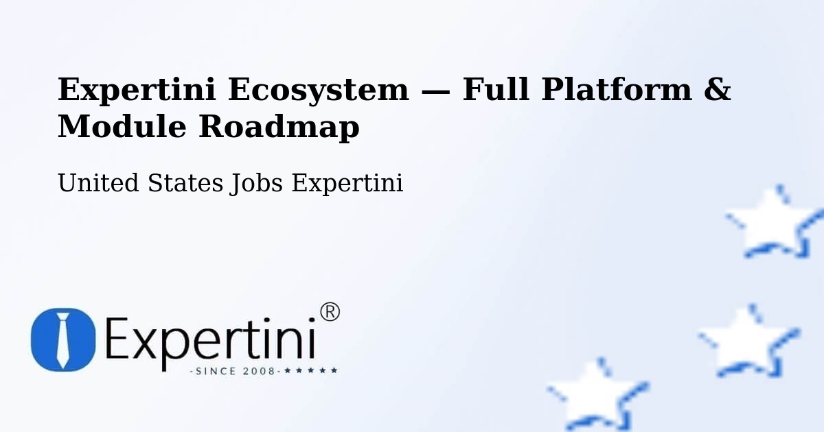 Expertini Ecosystem — Full Platform & Module Roadmap – Odon